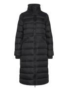 Tommy Hilfiger Mw Down Funnel Nk Maxi Coat Svart