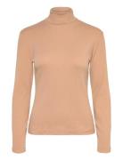 GANT Slim Rib Turtleneck Beige