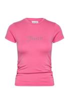 Juicy Couture Dot Ruched Tee Rosa