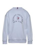 Tommy Hilfiger Nautical Arch Print Fleece Cn Blå