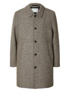 Slharchive Car Coat Noos Tunn Rock Grey Selected Homme