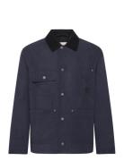 Cotton Work Jacket Tunn Jacka Navy GANT