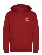 Classic Dot Chest Tops Sweat-shirts & Hoodies Hoodies Red Santa Cruz