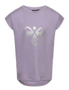 Hmldiez T-Shirt S/S Sport T-shirts Short-sleeved Purple Hummel