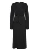 Mamalicious Mltrinity Tess Ls Jrs Midi Dress 2F Svart