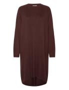 Cara Longsleeve Dress Mocca Kort Klänning Brown Movesgood