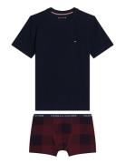 Tommy Hilfiger Ss Tee/Trunk Gift Set Boxed Marinblå