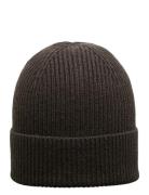 Slhmason Merino Wool Beanie Accessories Headwear Beanies Brown Selecte...