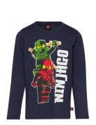 Lwtano 607 - T-Shirt L/S Tops T-shirts Long-sleeved T-shirts Navy LEGO...