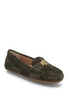 Barnsbury Suede Loafer Loafers Låga Skor Khaki Green Lauren Ralph Laur...