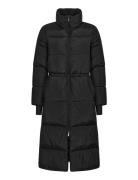 Pebble Drawstring Coat Fodrad Jacka Black Röhnisch