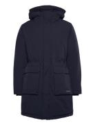 Les Deux Channing Padded Parka Coat Marinblå