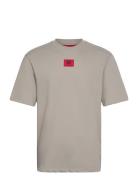 Drambok_Rb Tops T-shirts Short-sleeved Beige HUGO