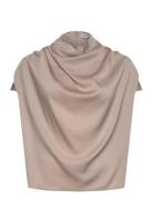 Ahlvar Gallery Milly Silk Top Beige