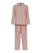 Pilen Yarndyed Flannel Pyjamas Pyjamas Set Pink Høie Of Scandinavia