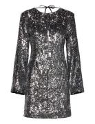 MAUD Sandra Sequin Dress Silver