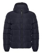 Hooded Sports Puffer Jacket Fodrad Jacka Navy Superdry