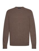 Hackett London Lambswool Crew Brun