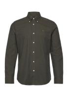 Morris Watts Flannel Shirt-Slim Fit Khaki Green