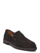 Selected Homme Slhblake Suede Penny Loafer Brun