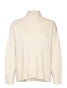 Lilyepw Pu Tops Knitwear Turtleneck Cream Part Two