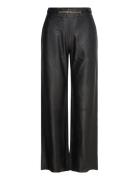 Almadep Pant Bottoms Trousers Leather Leggings-Byxor Black DEPECHE