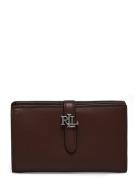 Lauren Ralph Lauren Logo Leather Wallet Brun