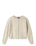 LMTD Nlflodet Ls Short Knit Cardigan Noos Beige