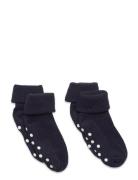 Baby Rib Sock W. Abs Strumpor Non-slip Black Minymo