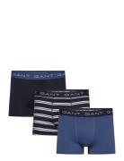 Stripe Trunk 3-Pack Boxerkalsonger Navy GANT