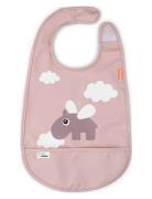 D By Deer Bib W/Velcro Happy Clouds Powder Rosa