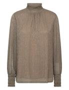 MOS MOSH Mmximena Glam Ls Blouse Beige