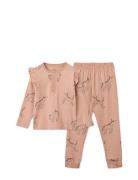 Liewood Wilhelm Printed Frill Pyjamas Set Rosa