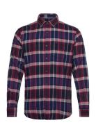 Original Penguin Ls Plaid Flannel Str Marinblå