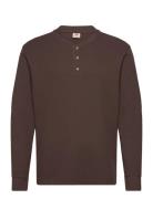 LEVI´S Men Ls Thermal 3 Bttn Henley Choco Brun