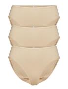 Schiesser 3-Pack Sand-Colored Slips - Essentials Beige