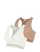 Mamalicious Mlhelena Crossy Bra 2-Pack Nf. Vit