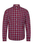 GANT Reg Ut Archive Oxford Check Shirt Burgundy