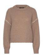 Vero Moda Vmfeng Ls O-Neck Pullover Ga Boo Brun