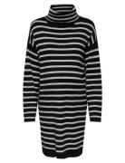 Only Maternity Olmtalio Ls Stripe Rollneck Dress Knt Marinblå