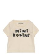 Mini Rodini Mini Rodini Cats Sp Ss Tee Beige