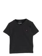 Tommy Hilfiger Boys Basic Vn Knit S/S Svart