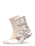 Hunkemöller 2P Daisy Reindeer Cosy Sock Beige