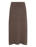 Davida Cashmere A-Line Skirt Brun