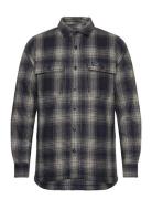 Superdry Wool Miller Overshirt Marinblå