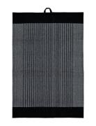 Noble House Kitchen Towel Ronja Recycled Stripe Svart