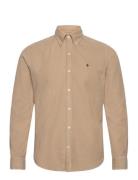 Morris Douglas Cord Shirt-Slim Fit Beige