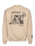 Pas De Mer Book Shop Crewneck Beige