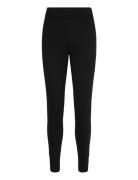 Davida Cashmere Leggings Ribbed Ankle Svart