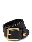 Lauren Ralph Lauren Logo-Keeper Leather Belt Svart